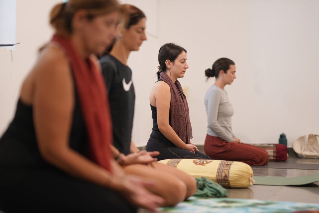 meditacion grupal retiro yoga mysore india